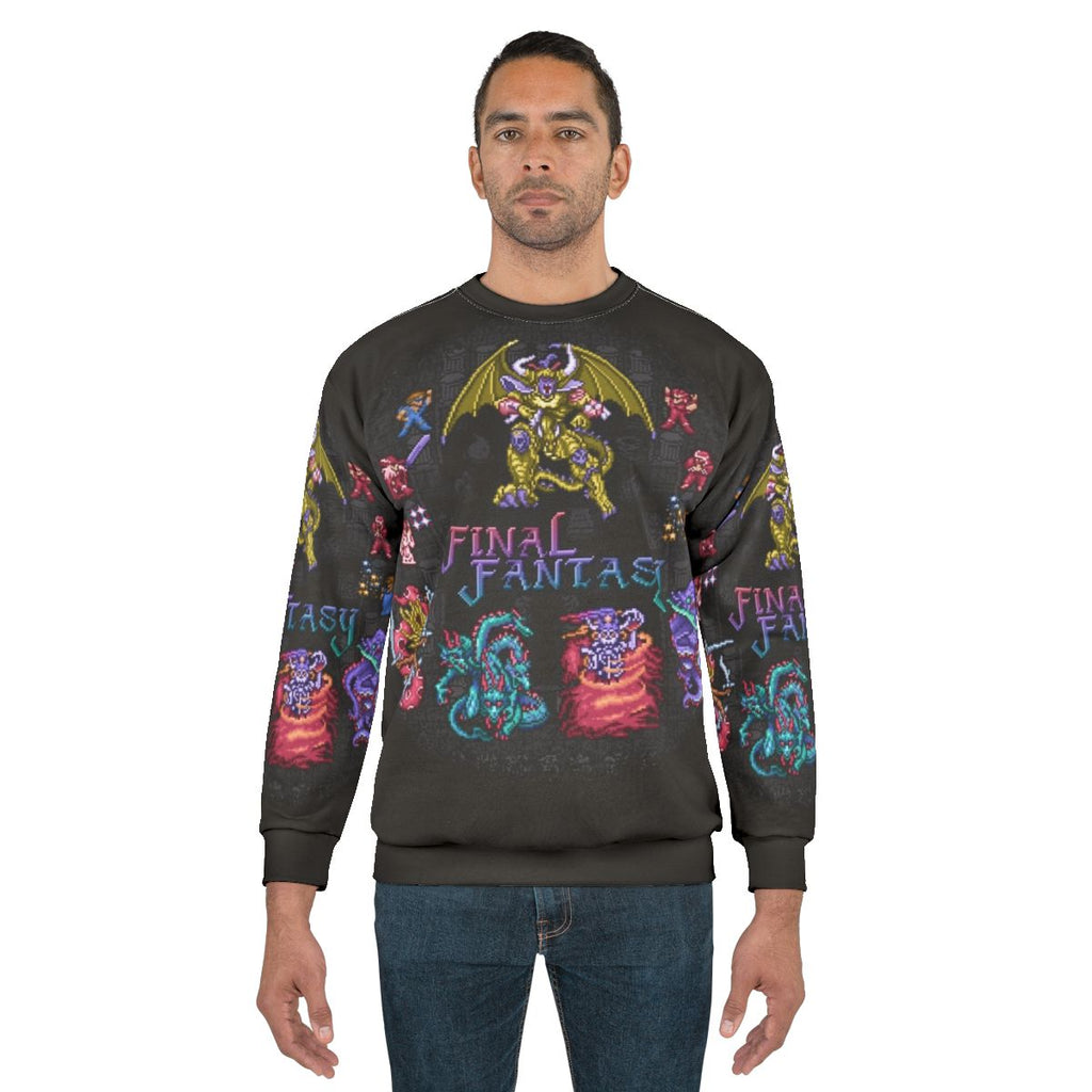 Fantasy Final Sweatshirt - Retro Gaming Pixelart Shirt