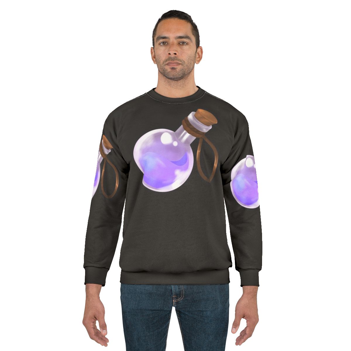 Enchanting fantasy potion sweatshirt for RPG gamers