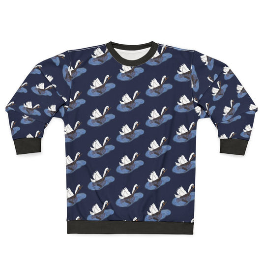 Farmer Swan Crewneck Sweatshirt featuring farming and cranberry design