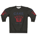 Stylish sweatshirt featuring the "Fashion Nugget" design, a reference to the alternative rock band Cake