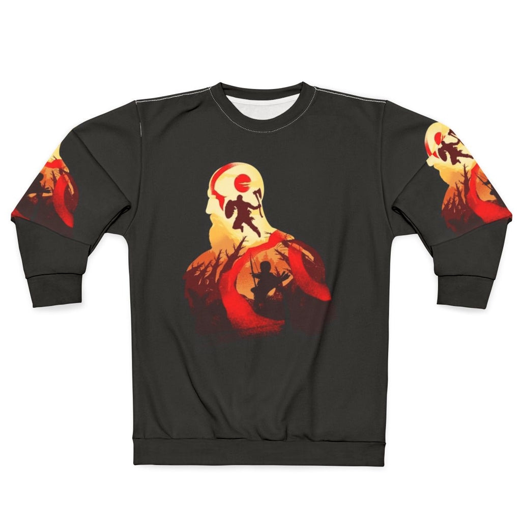 Father and son adventure sweatshirt, god of war inspired design