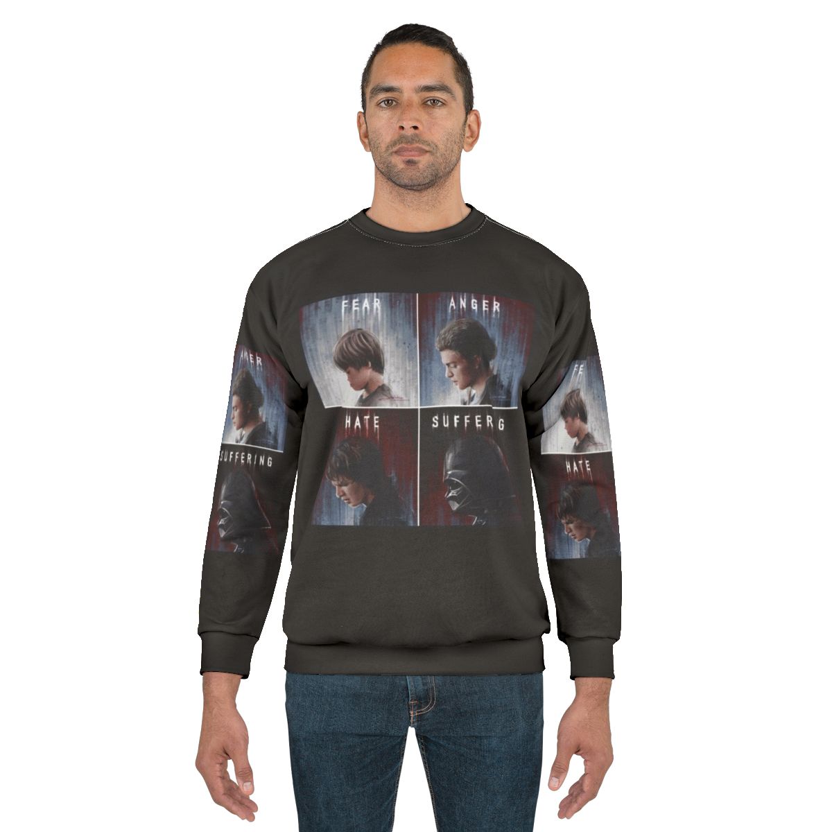Mindful Contemplation Sweatshirt with focus on spiritual awakening