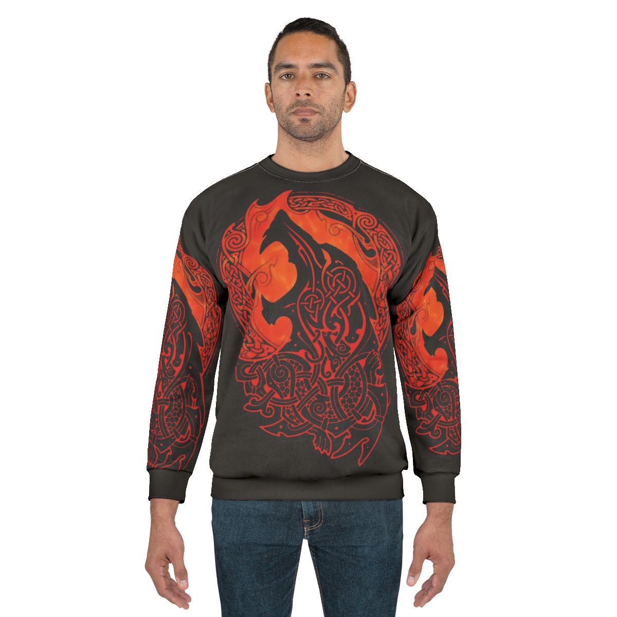 Fenrir Norse Mythology Wolf Sweatshirt