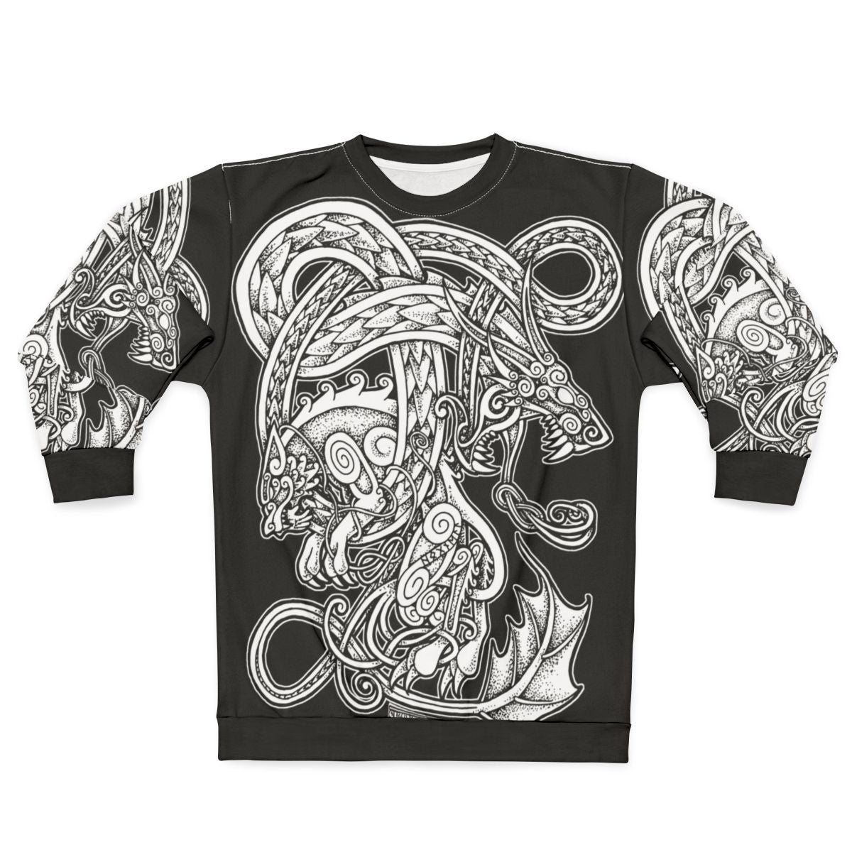 Fenrir and Jörmungandr Norse Mythology Sweatshirt