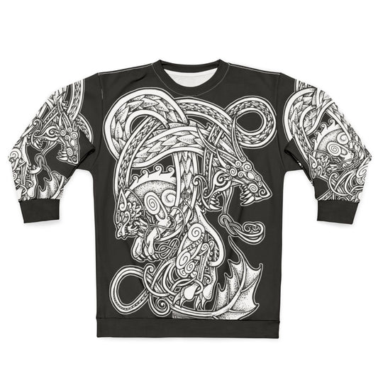 Fenrir and Jörmungandr Norse Mythology Sweatshirt