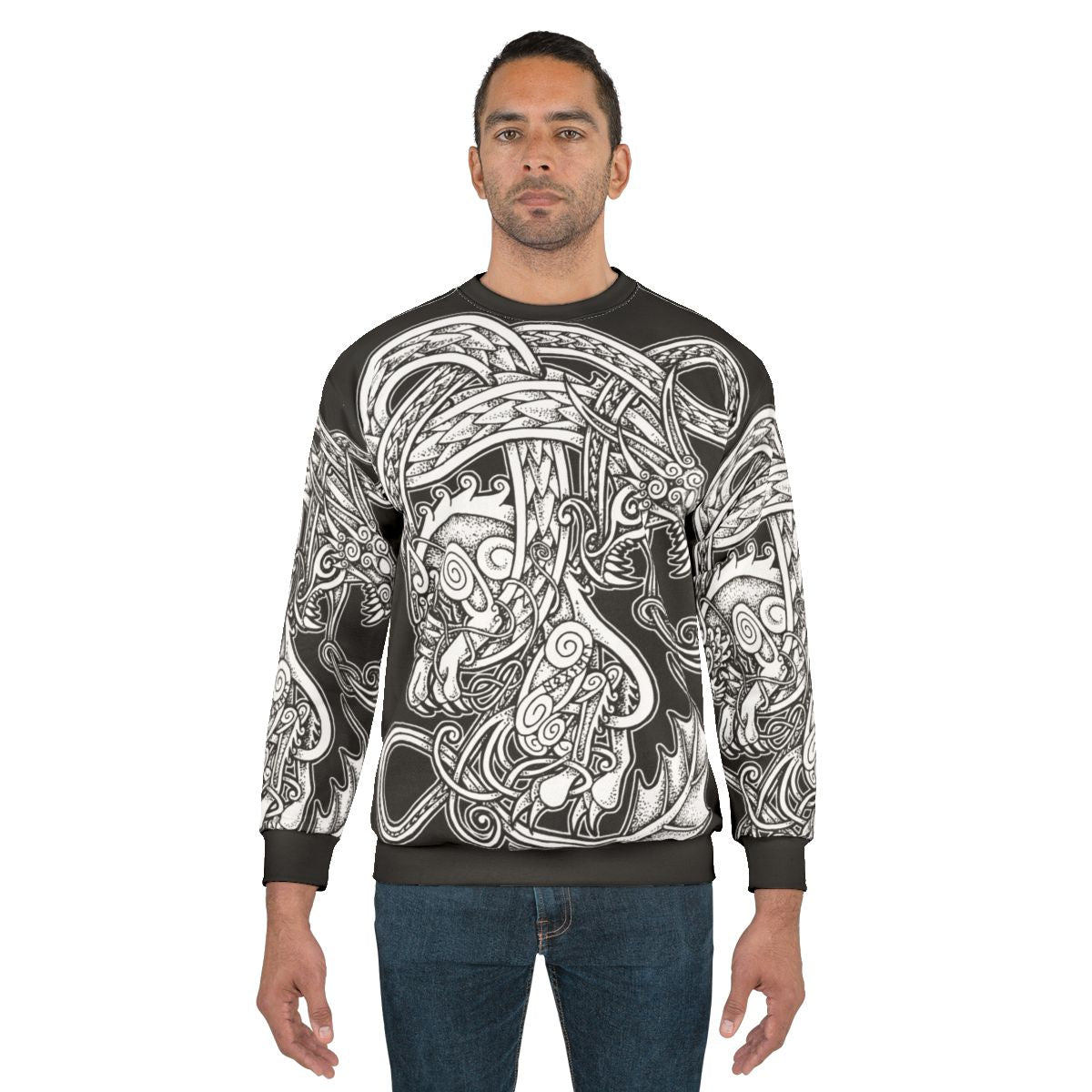 Fenrir and Jörmungandr Norse Mythology Sweatshirt