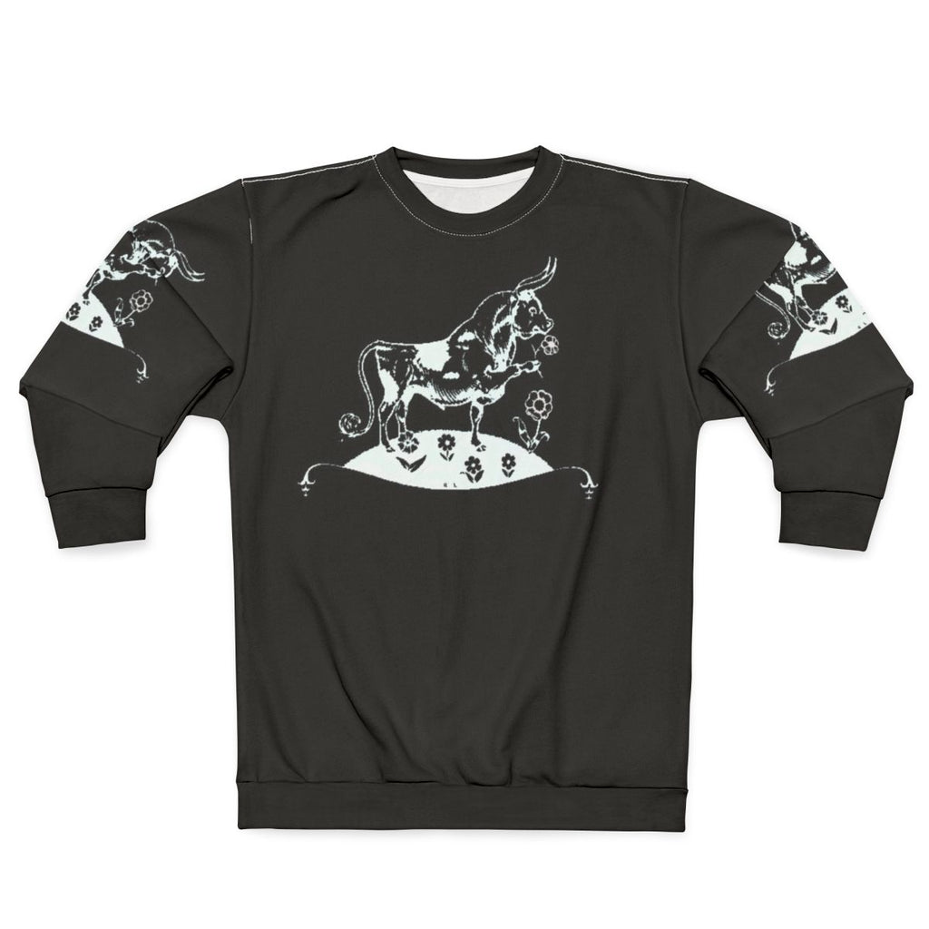 Elliott Smith Inspired Ferdinand The Bull White Sweatshirt