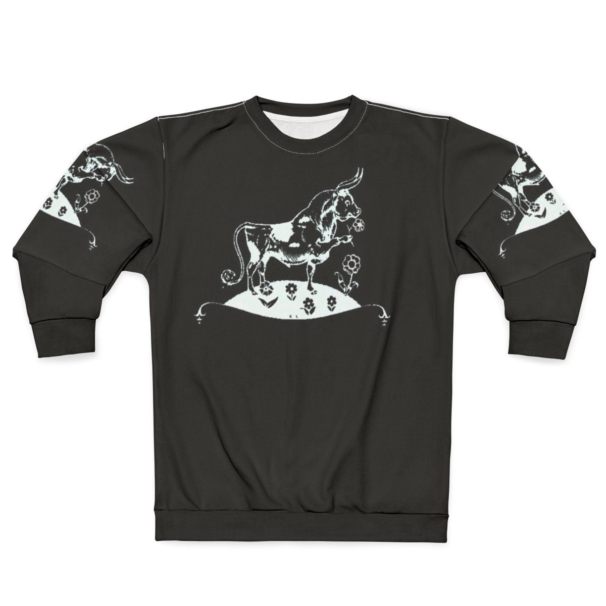Elliott Smith Inspired Ferdinand The Bull White Sweatshirt