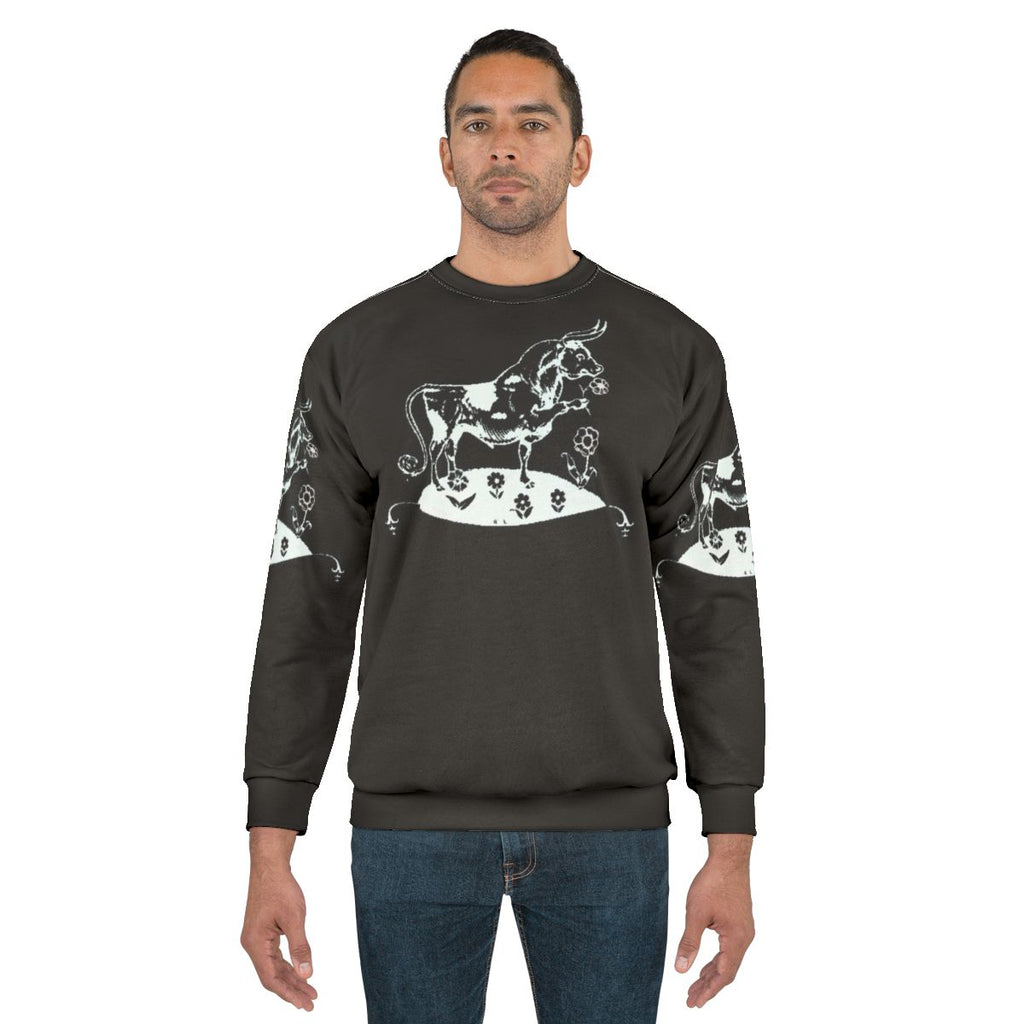 Elliott Smith Inspired Ferdinand The Bull White Sweatshirt