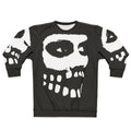 Fever Ray Sweatshirt featuring a black and white face paint design
