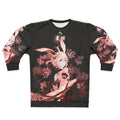 Samurai fox and higanbana flowers sweatshirt