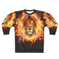 Fiery Lion of Judah Christian Sweatshirt