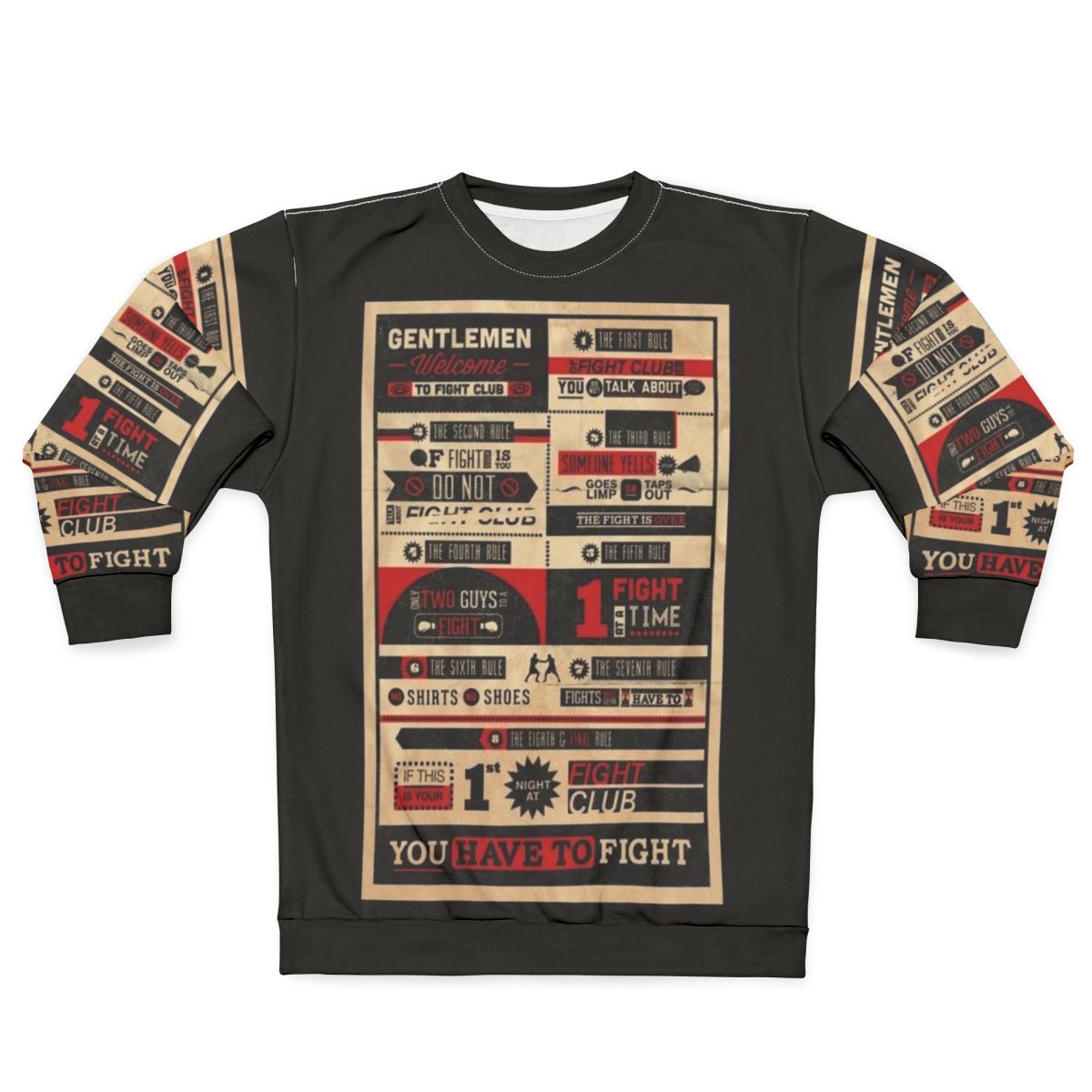 Fight Club Tyler Durden Rules Sweatshirt