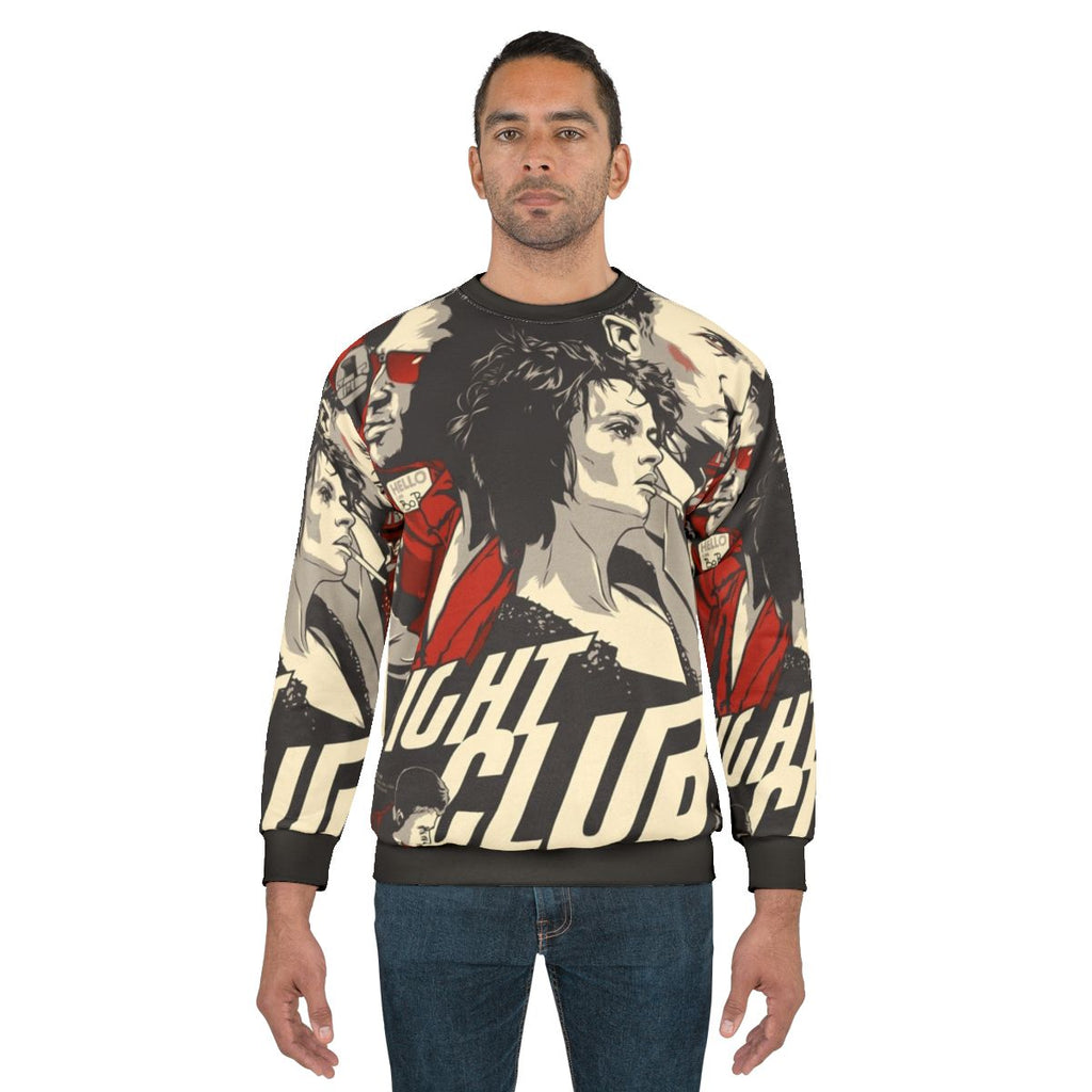 Fight Club Movie Sweatshirt featuring Brad Pitt