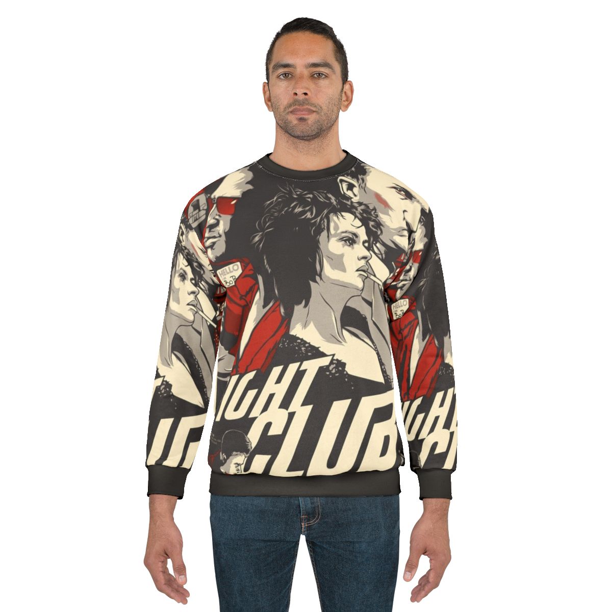 Fight Club Movie Sweatshirt featuring Brad Pitt