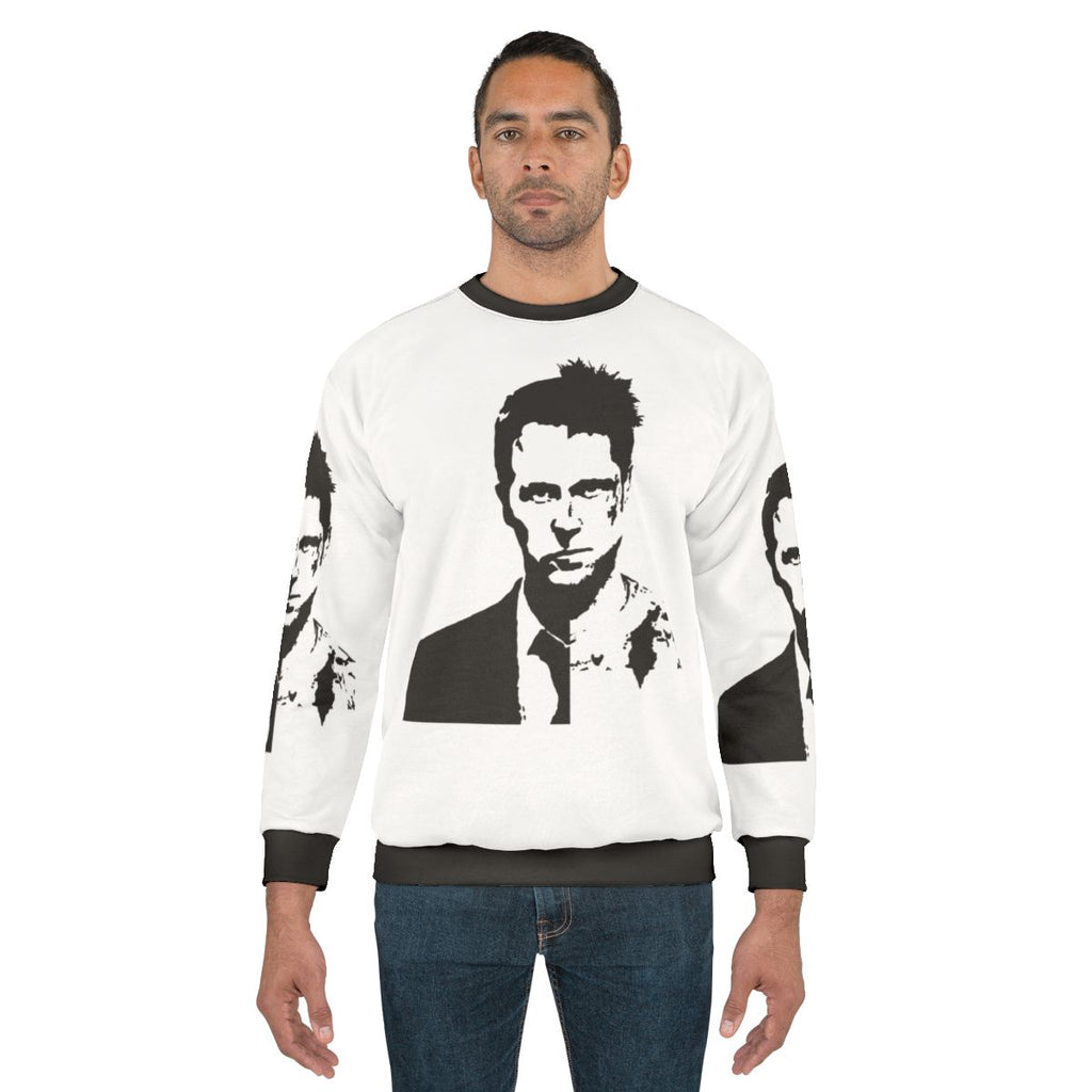 Fight Club Movie Sweatshirt with Edward Norton and Brad Pitt