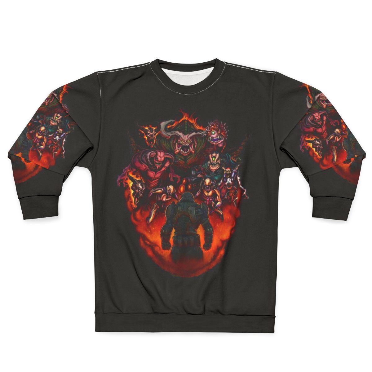 Doom 2 "Fight Like Hell" Retro Gaming Sweatshirt