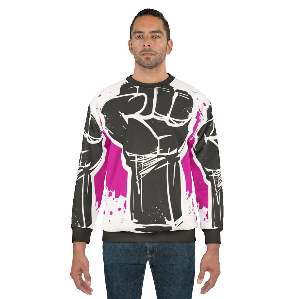 "Fight The Power" Activist Sweatshirt with Focus on Social Justice