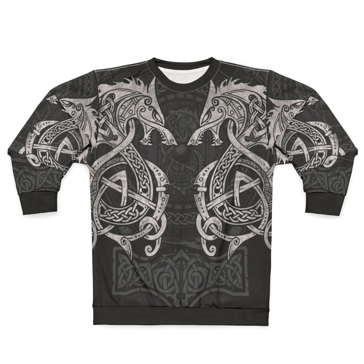 Fighting Fenrir Norse Mythology Sweatshirt