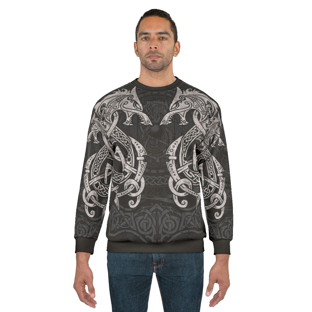 Fighting Fenrir Norse Mythology Sweatshirt