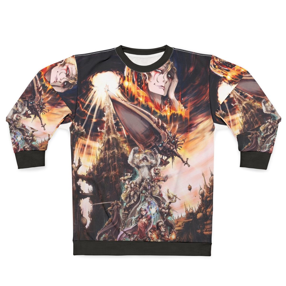 Final Fantasy Sweatshirt with Cloud, Tifa, and Sephiroth