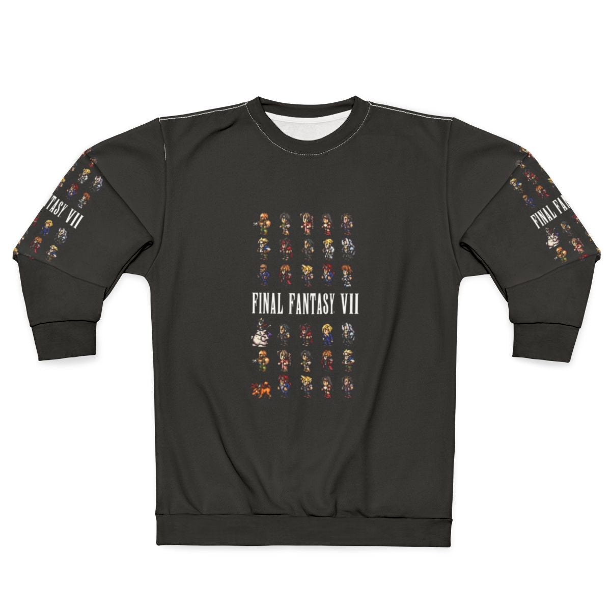 Final Fantasy VII pixel art sweatshirt