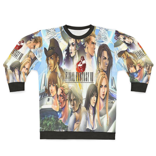 Final Fantasy VIII Sweatshirt featuring iconic characters and imagery from the beloved JRPG game