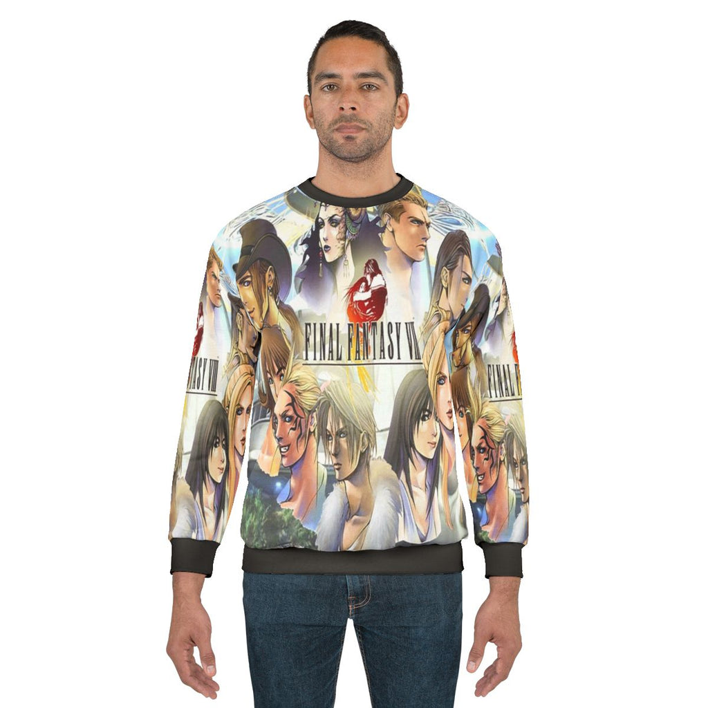 Final Fantasy VIII Sweatshirt featuring iconic characters and imagery from the beloved JRPG game