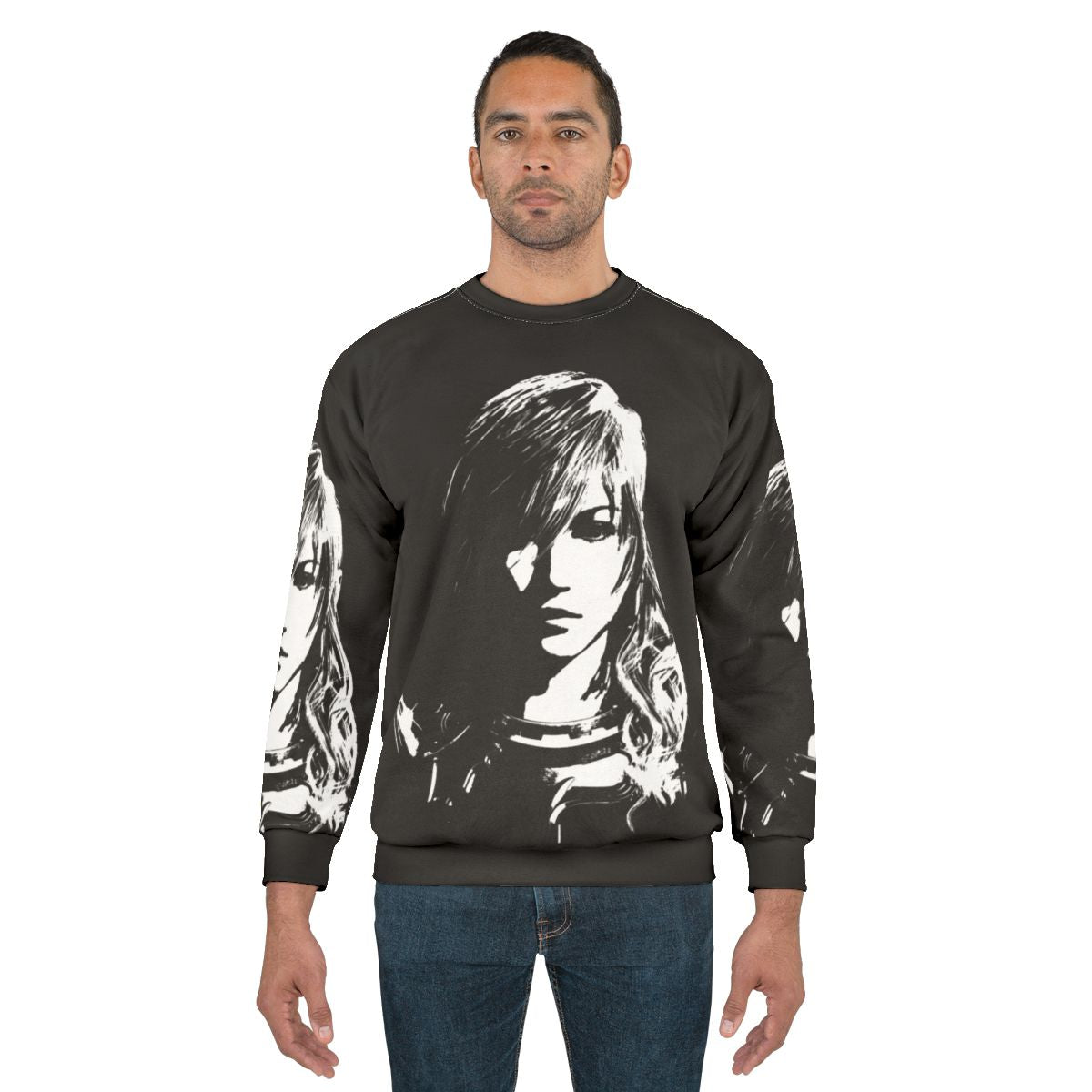 Final Fantasy XIII Lightning Monochrome Sweatshirt