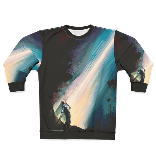 Retro sci-fi 'fire in the sky' illustration sweatshirt