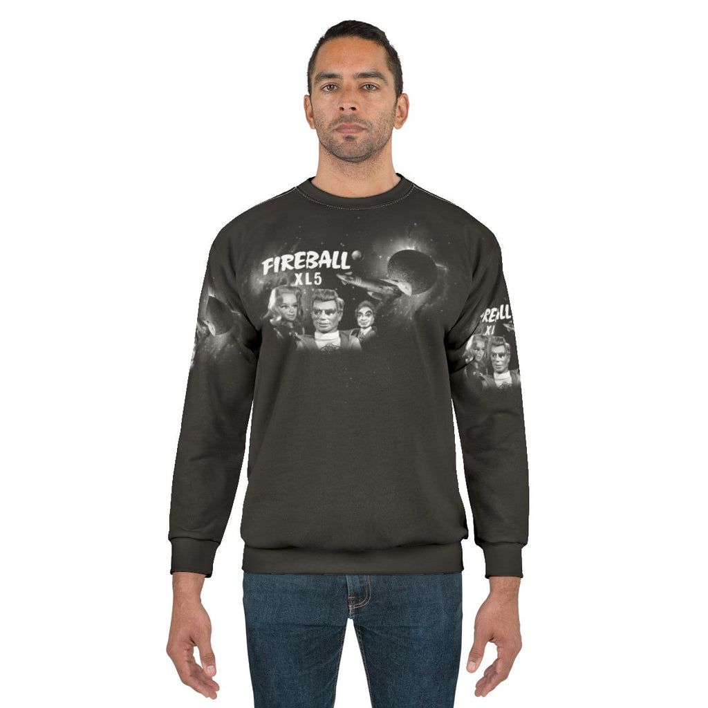 Fireball XL5 retro sci-fi themed sweatshirt