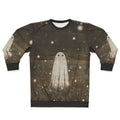 Glowing fireflies sweatshirt with vintage summer nights design