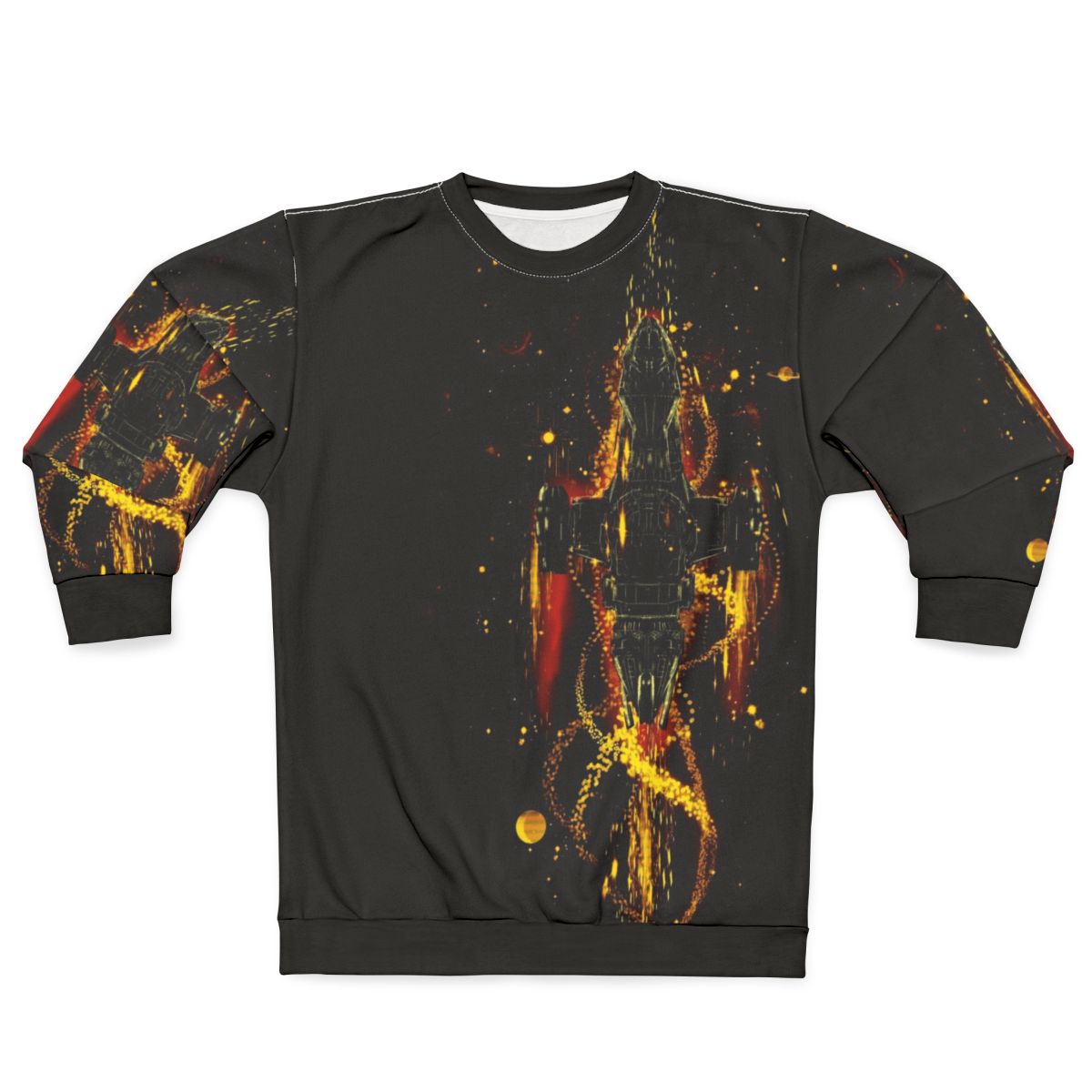 Fireflies Sci-Fi Sweatshirt, featuring a space-themed design