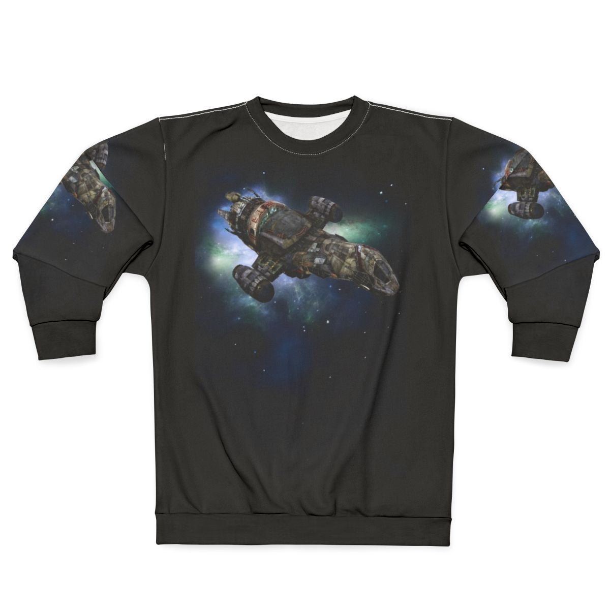Firefly-inspired sweatshirt with Serenity spaceship graphic