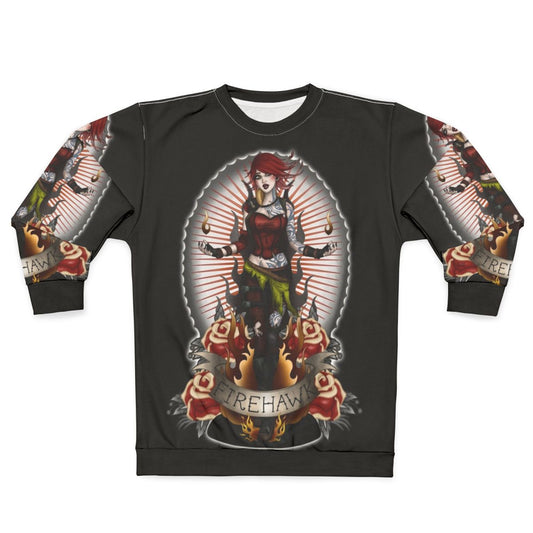 Firehawk Borderlands Sweatshirt with Lilith and Miss Cherry Martini Fanart Design