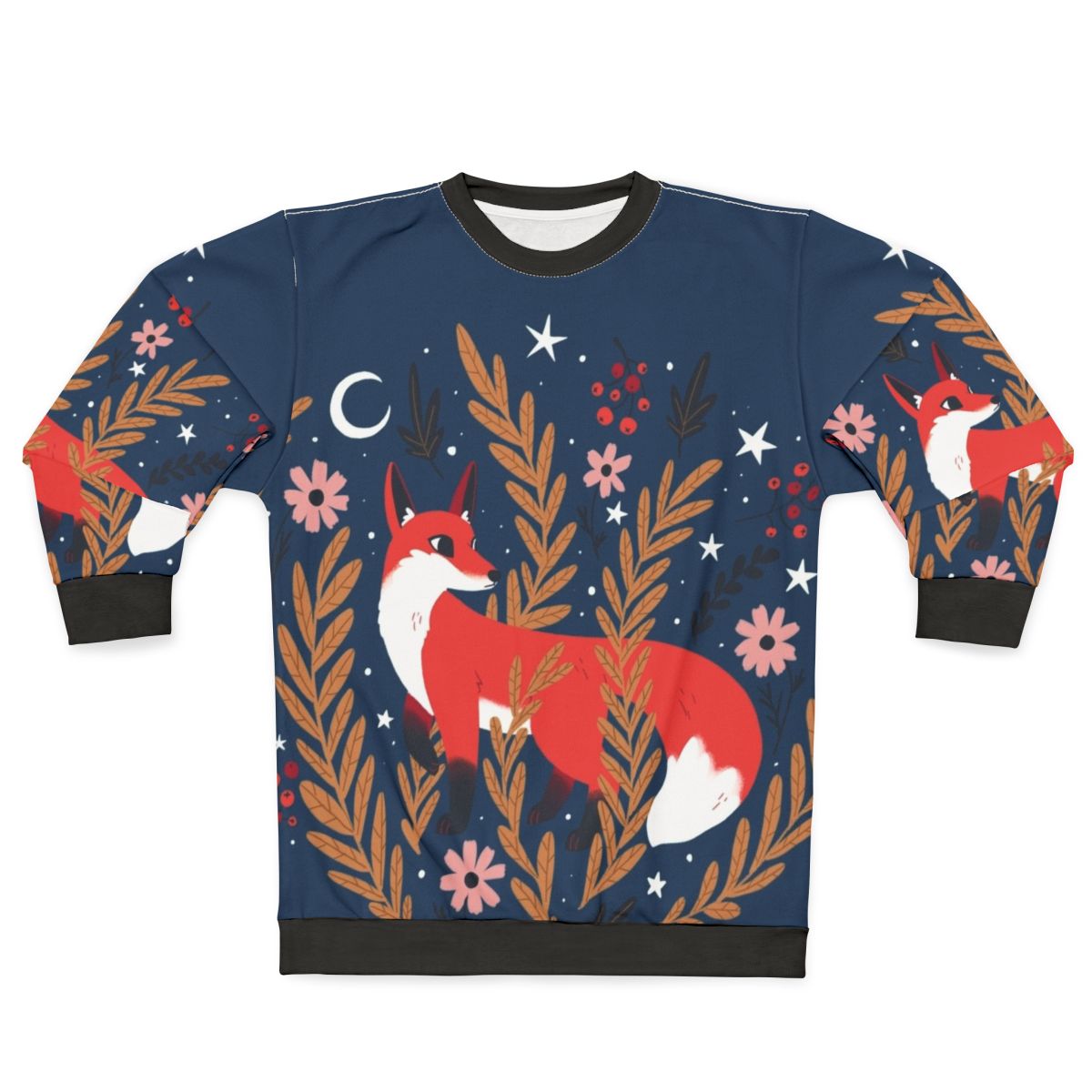 First Snow Floral and Animal Sweatshirt