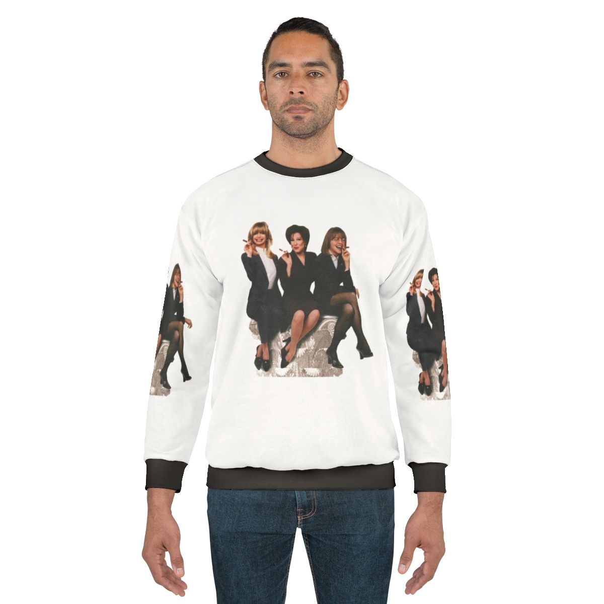 First Wives Club vintage 90s movie sweatshirt with Goldie Hawn, Bette Midler, and Diane Keaton