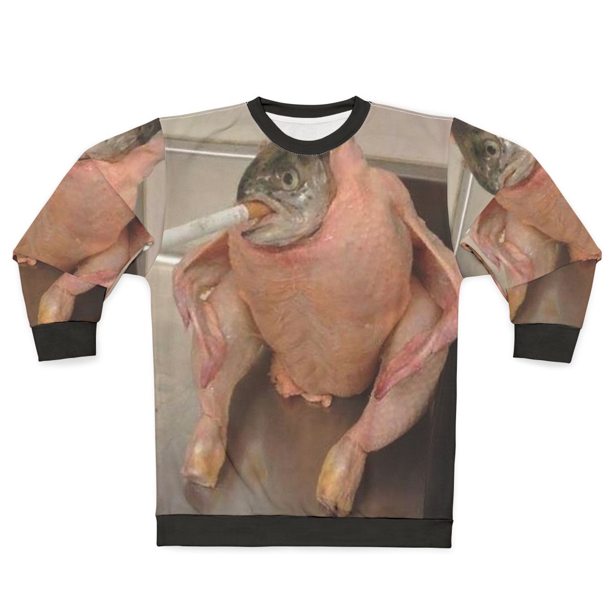 "Fish in Chicken" Meme Sweatshirt
