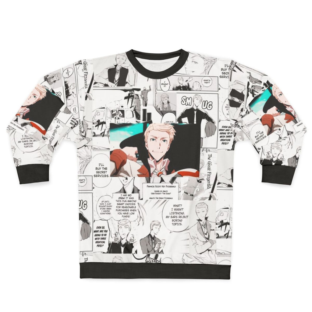 Literary and anime-inspired Fitzgerald sweatshirt