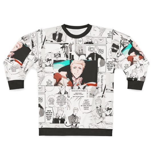 Literary and anime-inspired Fitzgerald sweatshirt