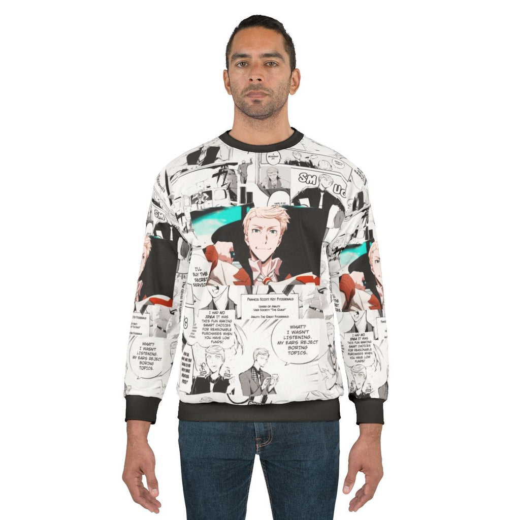 Literary and anime-inspired Fitzgerald sweatshirt