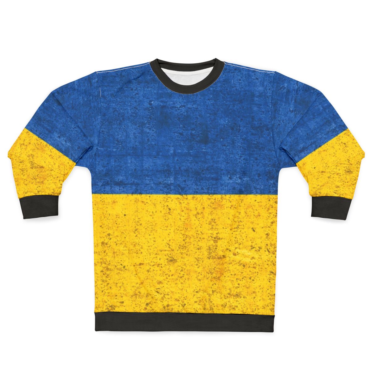 Ukrainian Flag Sweatshirt with Ukraine Patriotic Design