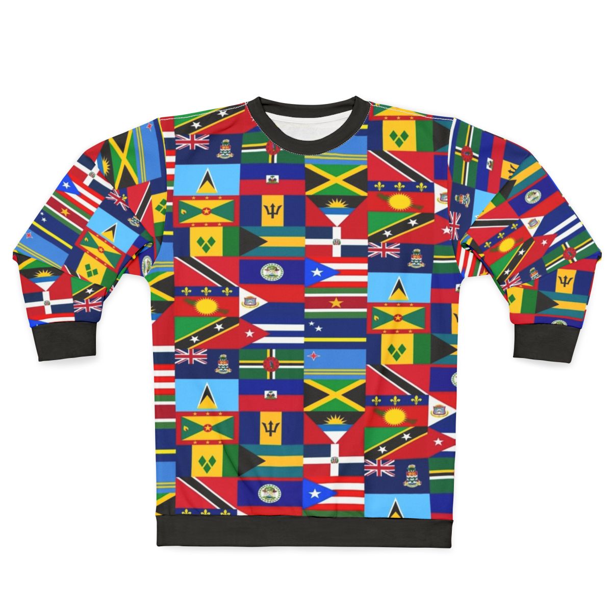 Caribbean flags sweatshirt design