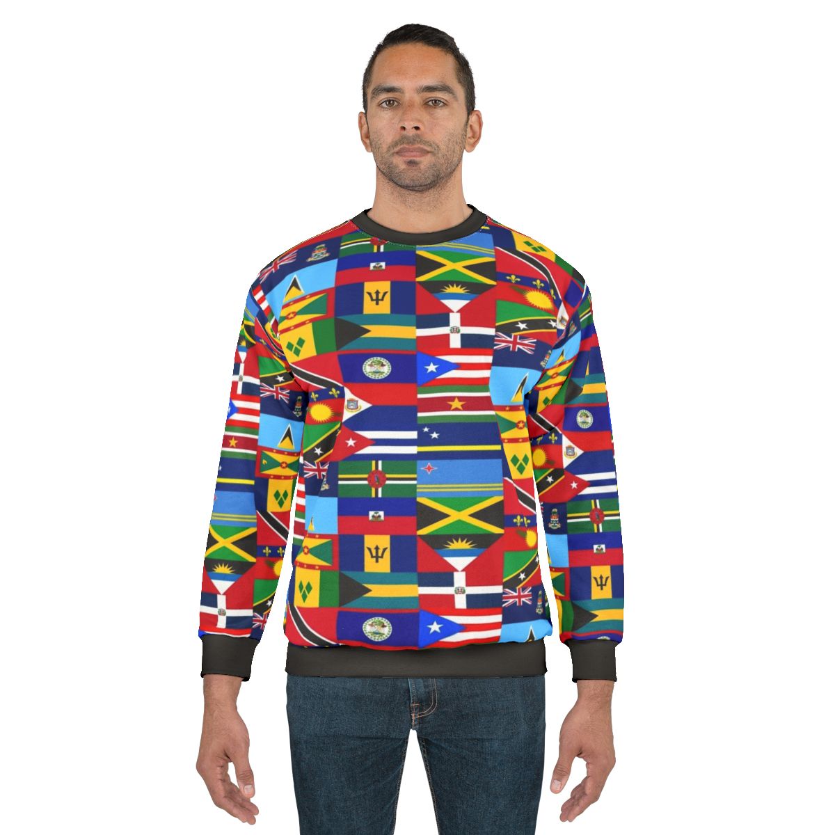 Caribbean flags sweatshirt design