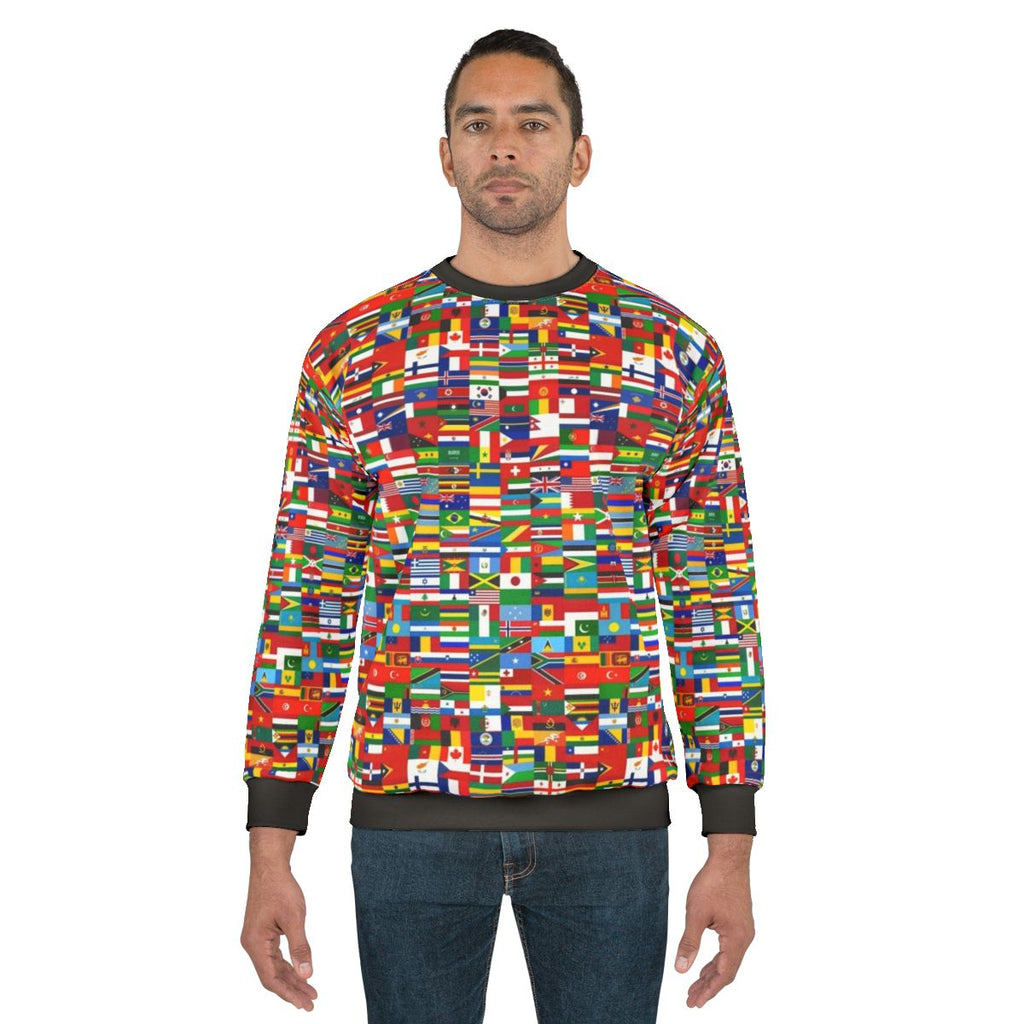 Flags of the World Graphic Sweatshirt