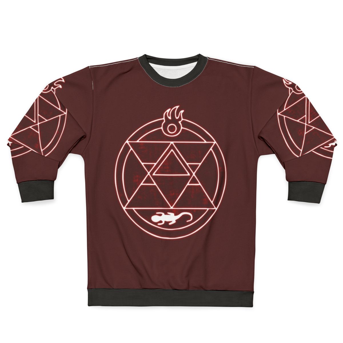 Flame Alchemist Sweatshirt with Roy Mustang design