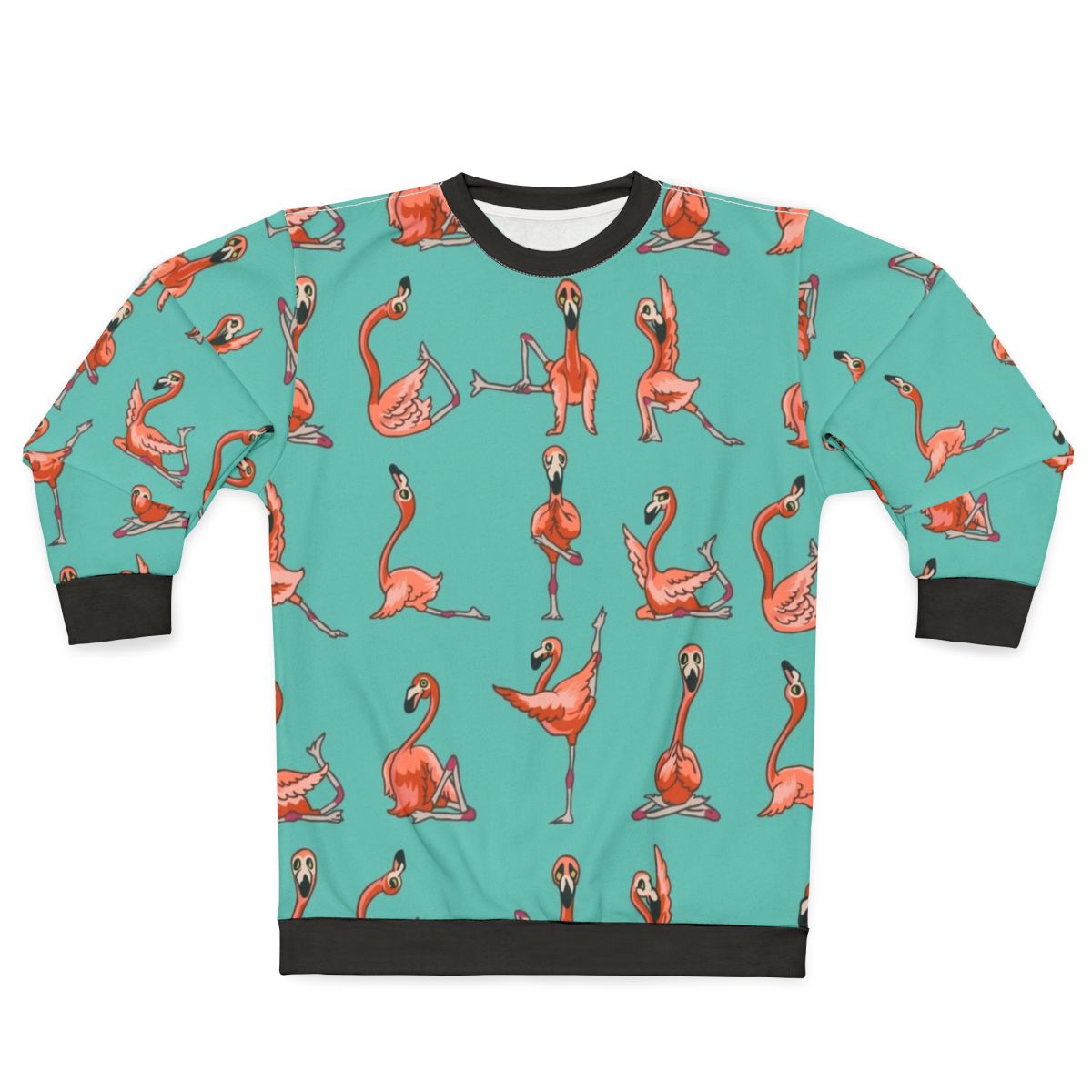 Flamingo Yoga Sweatshirt for Workout Motivation