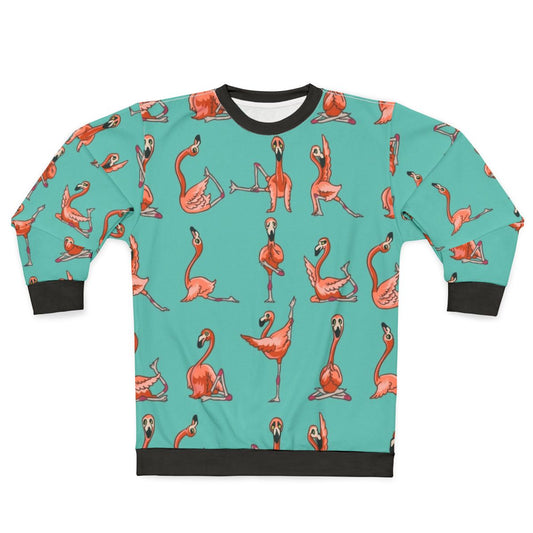 Flamingo Yoga Sweatshirt for Workout Motivation