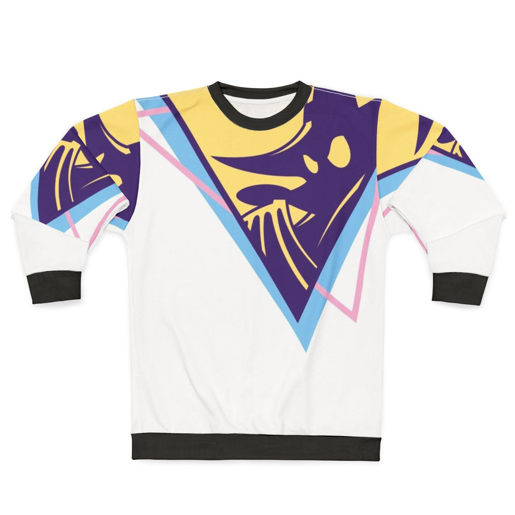 90s retro darkwing duck sweatshirt featuring classic cartoon superhero design