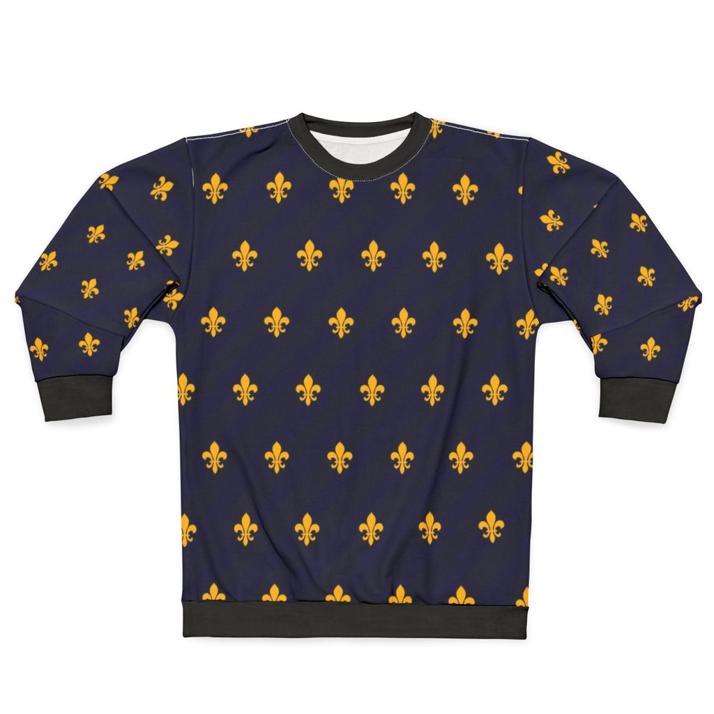 Fleur De Lys Gold and Blue Sweatshirt